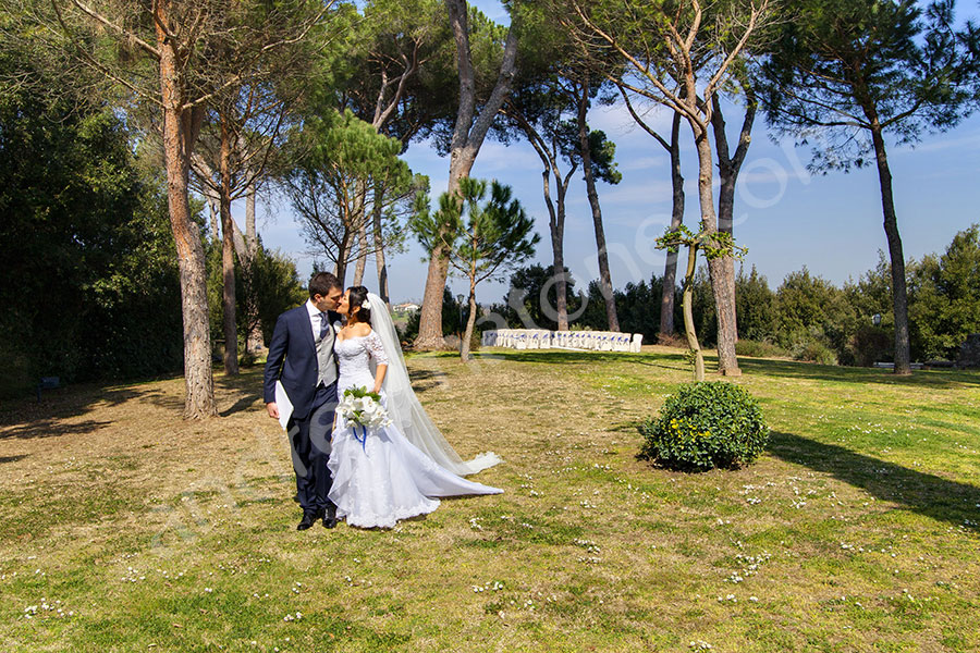 wedding-italy-48-1412 Newlyweds together kissing after the ceremony in Italy