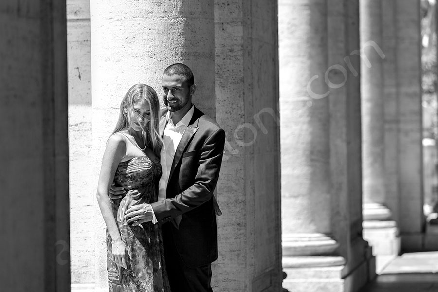 travel-photography-022 Black and White image taken in Campidoglio plaza.