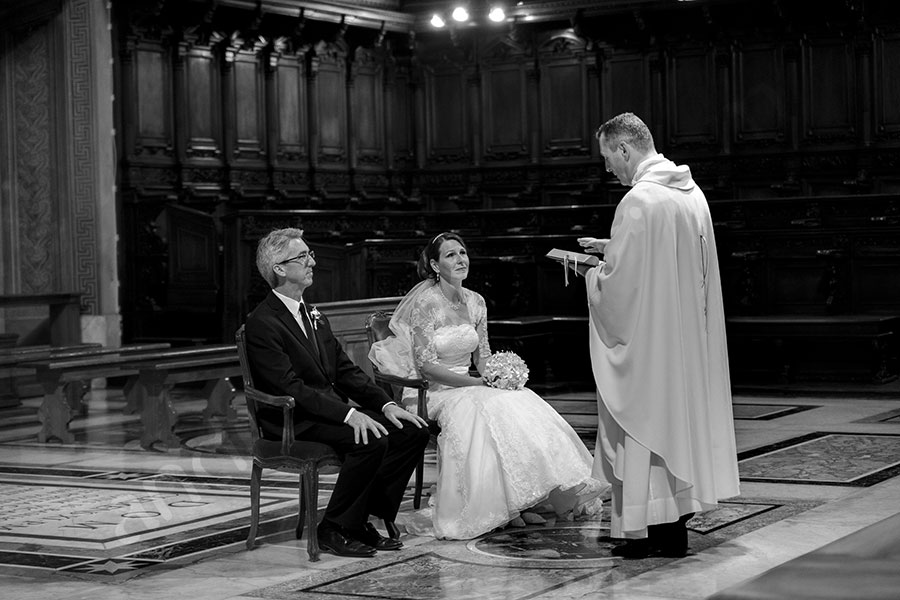 Matrimonial celebration during vows renewals inside Saint Peter's Church