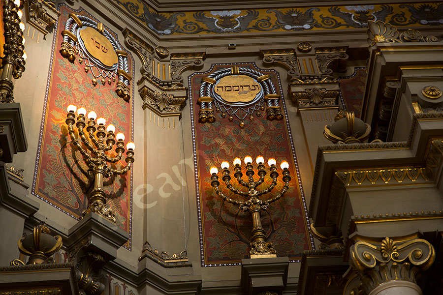Internal detail Synagogue of Rome