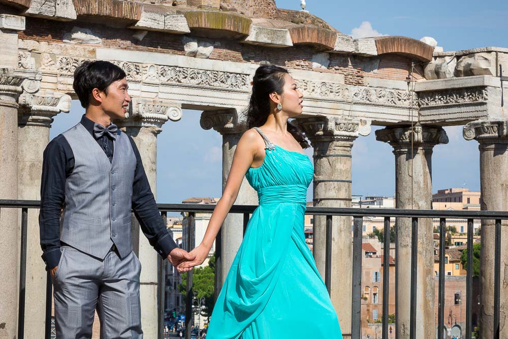 Photoshoot at the Roman Imperial Forum.