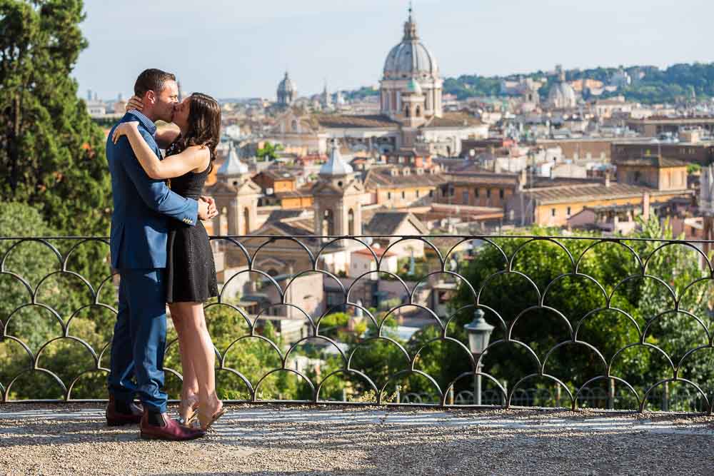 In love in Rome engagement style session