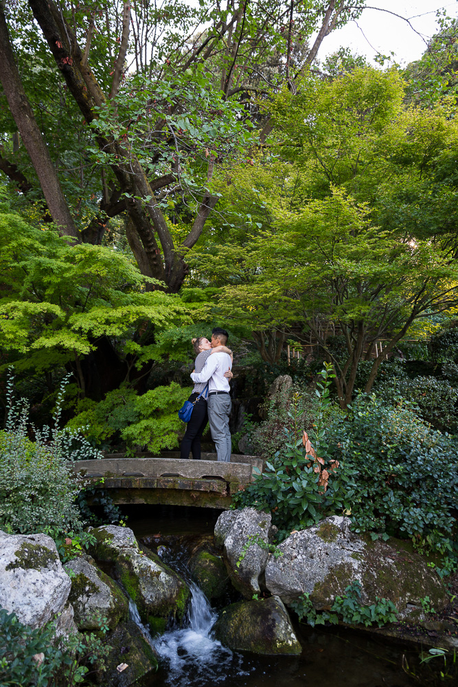 This is where he proposed in the garden
