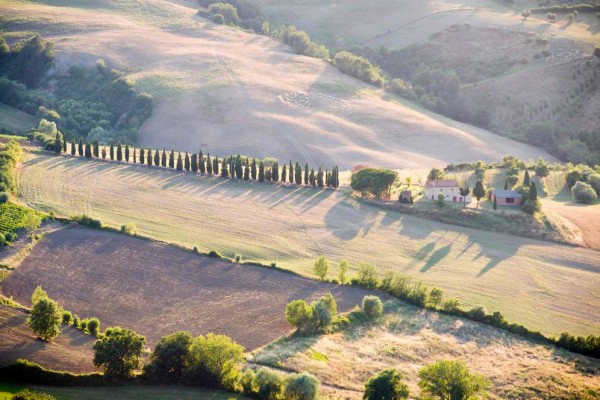 tuscany-countryside Aerial view Tuscan country