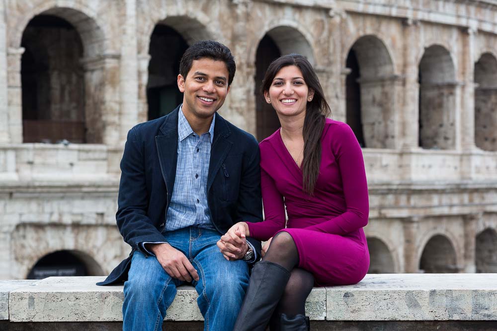 01-couple-rome-portrait Couple portrait session at the Coliseum in Rome Italy