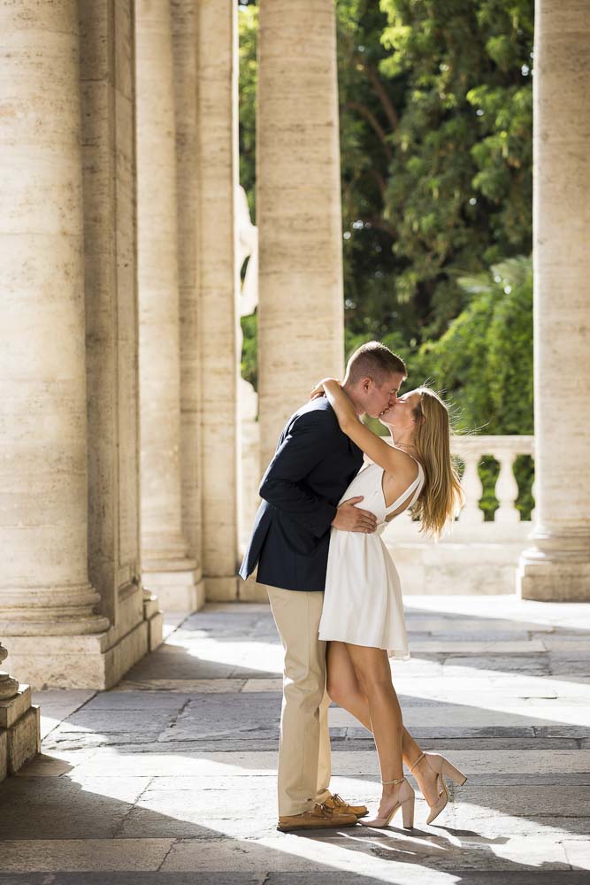 Jumping for joy during and engagement session after a surprise proposal