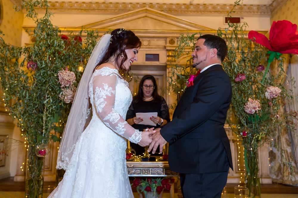 Getting married in a private ceremony
