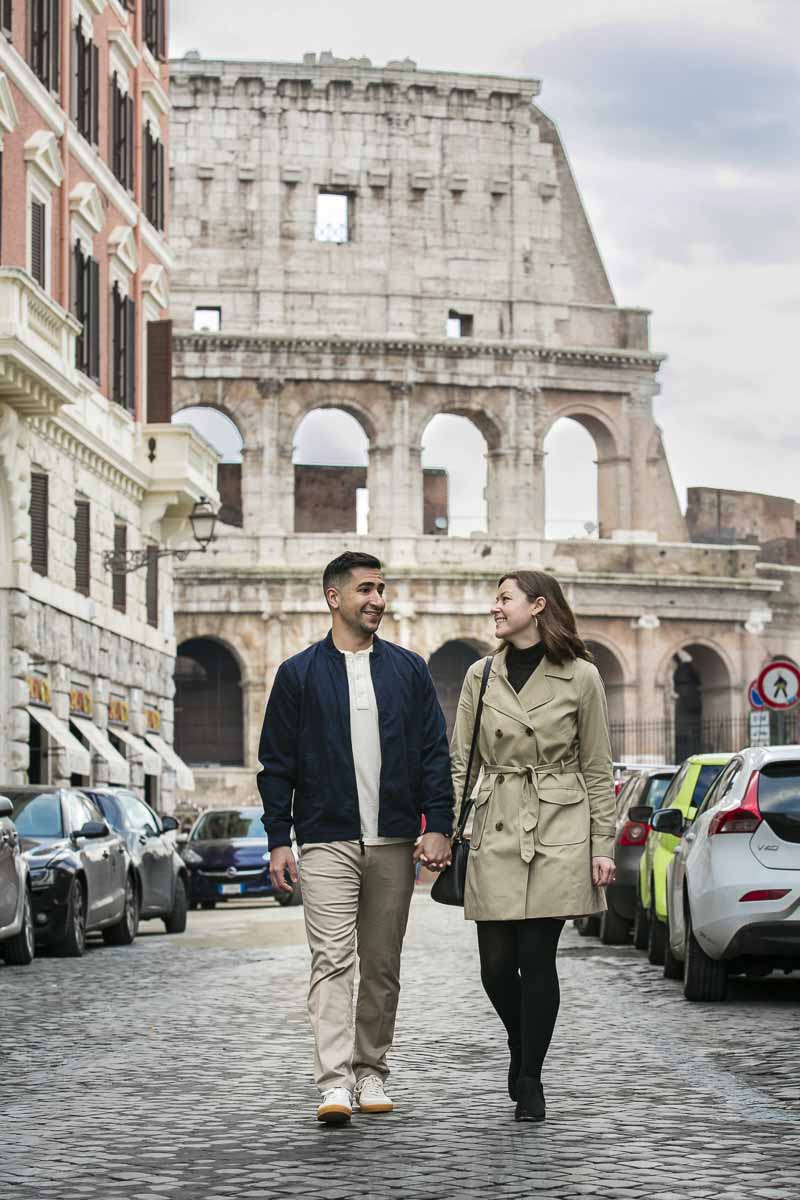 05-walking-in-rome- Walking together in Rome Italy