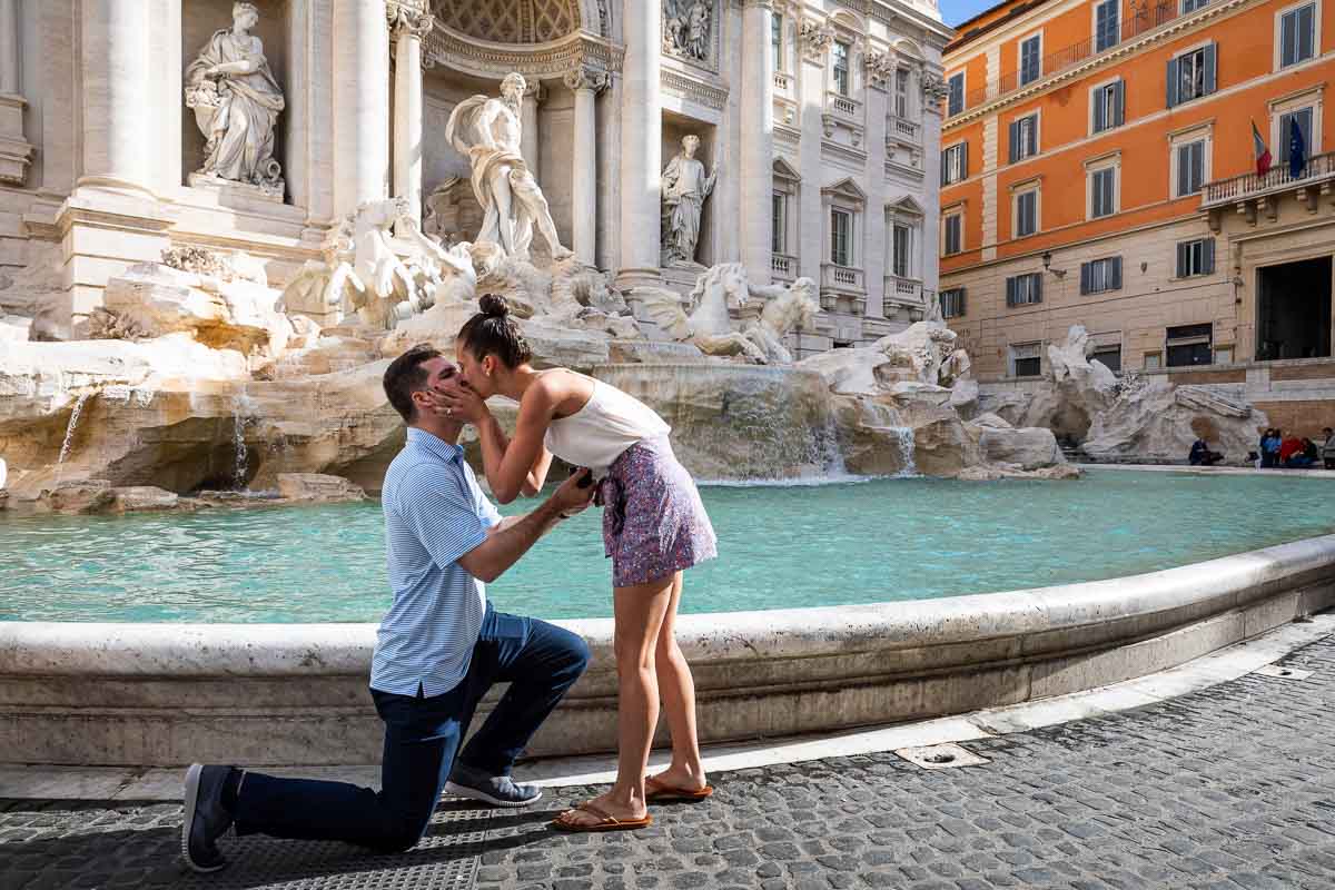 She said yes image after the romantic marriage proposal
