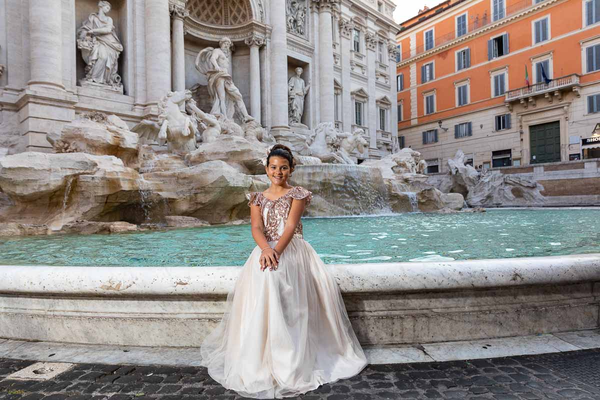 004-portrait-trevi-2 Outdoor celebration photography captured near the famous baroque fountain landmark