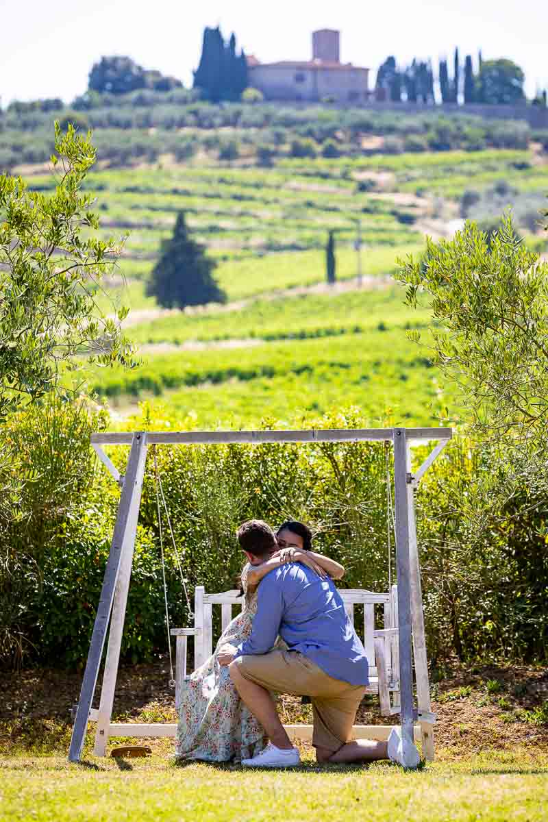 Just engaged in Toscana Italia. She said yes