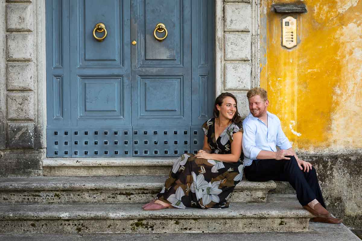 Posing sitting down image of being together 
