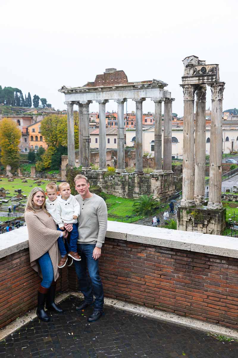 Taking picture together during a vacation in the Eternal city
