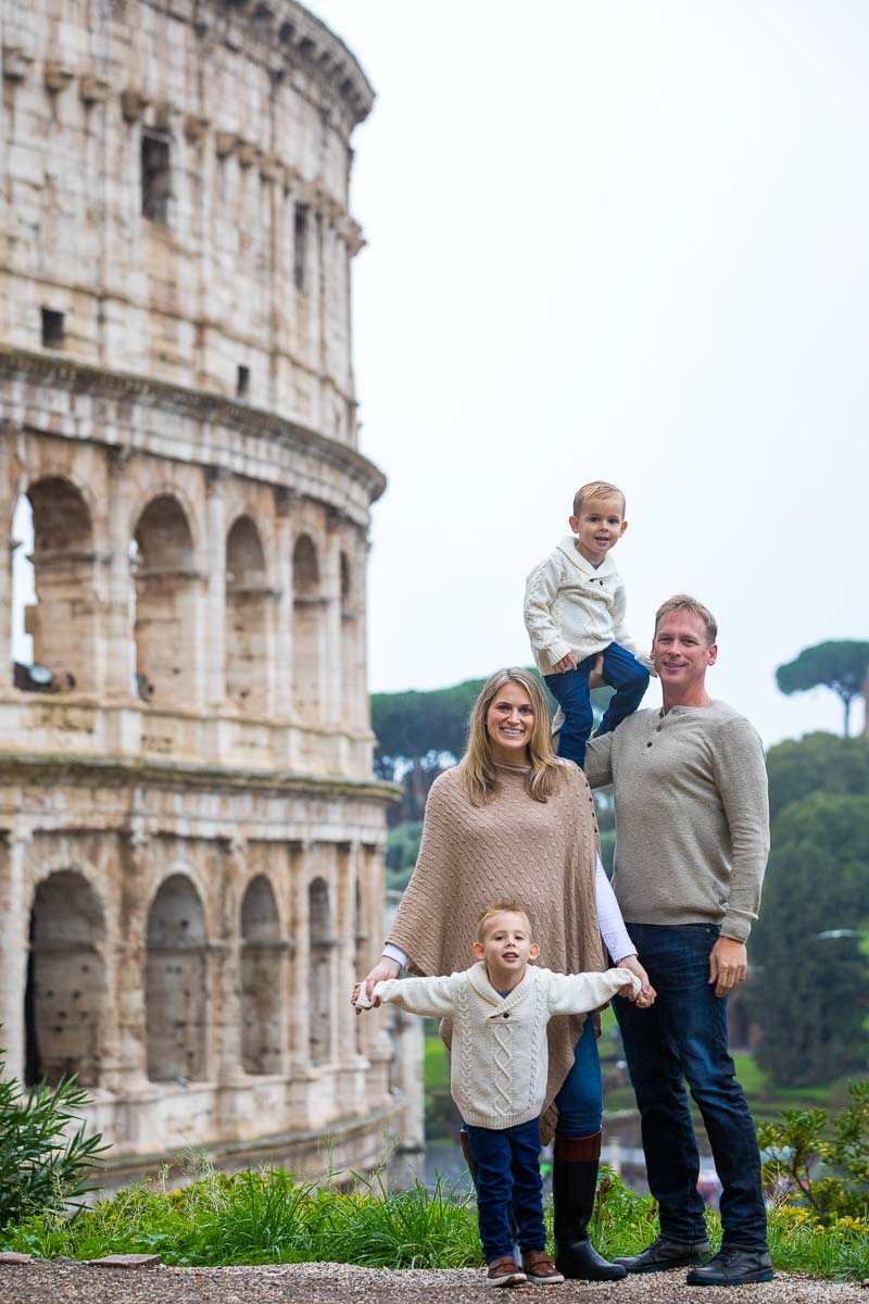 Portrait picture taken at the Roman Colosseum