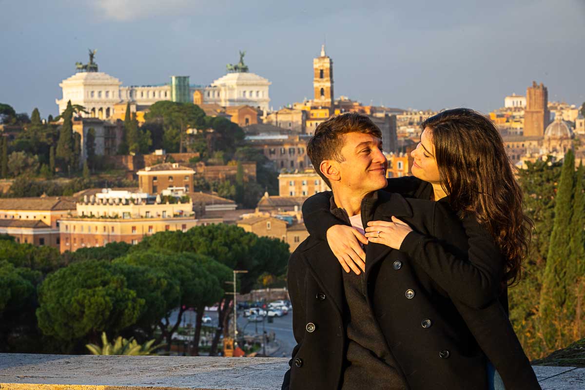 photoshoot in front of the scenic panoramic view