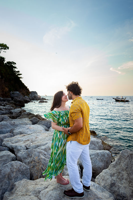 In love picture taking engagement pictures together