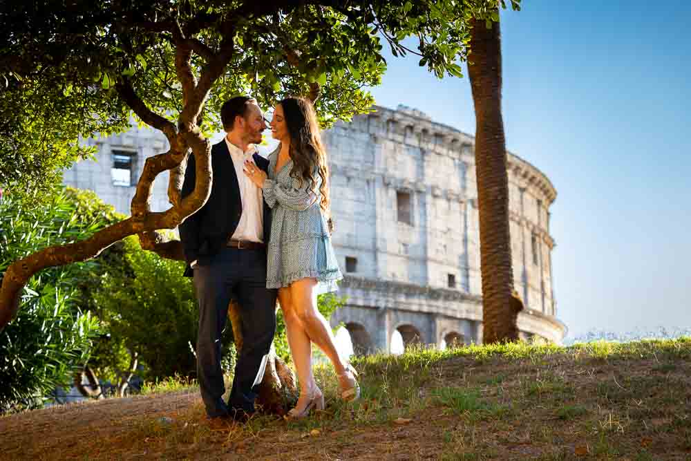 Engaged at the Colosseum