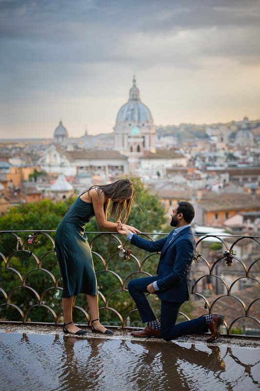 005-proposal-sequence Kneeling down and showing the engagement ring