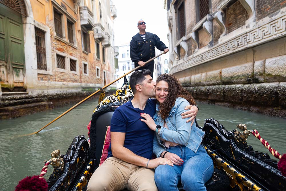 Just engaged. Proposing in Italy on a boat over the canals 