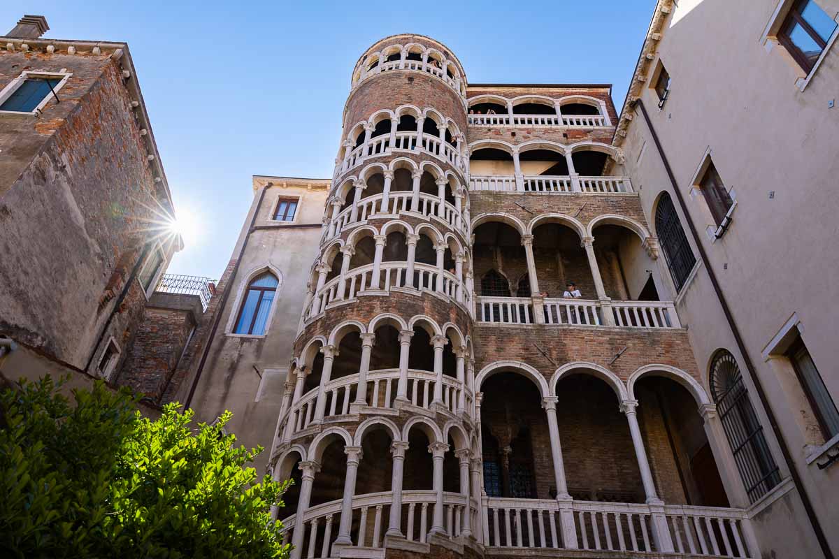 Palazzo Bolovo Contarini in San Marco also known as Scala spiral staircase
