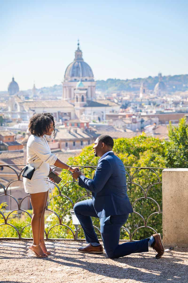 001-pincio-proposal-sequence Proposing at Parco del Pincio in Rome Italy