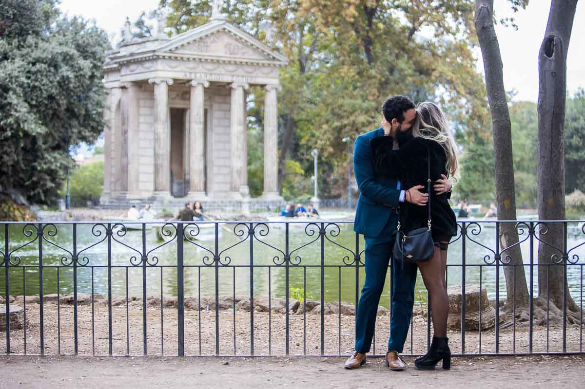 The she said yes moment photographed at a distance by a professional photographer