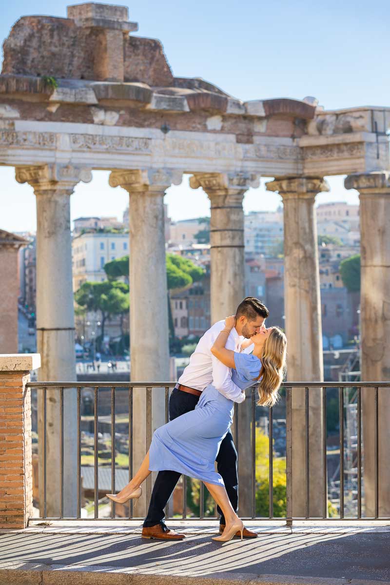 Taking pictures together at the Roman Forum