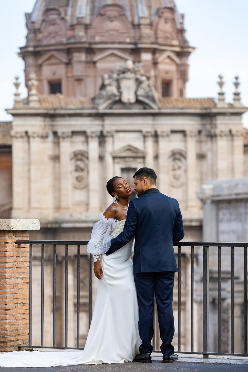 Couple portrait in just married clothing. Image taken Forum