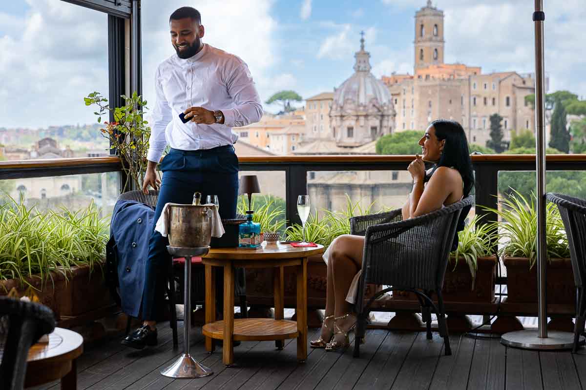 01-forum-proposal Preparing to pop the question on a terrace with a beautiful view over the ancient city