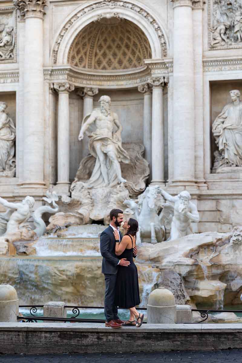 Couple just engaged photographed together in Italy