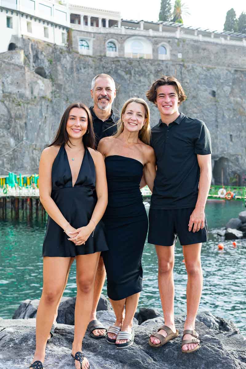 Portrait picture taken by the seawater in Italy