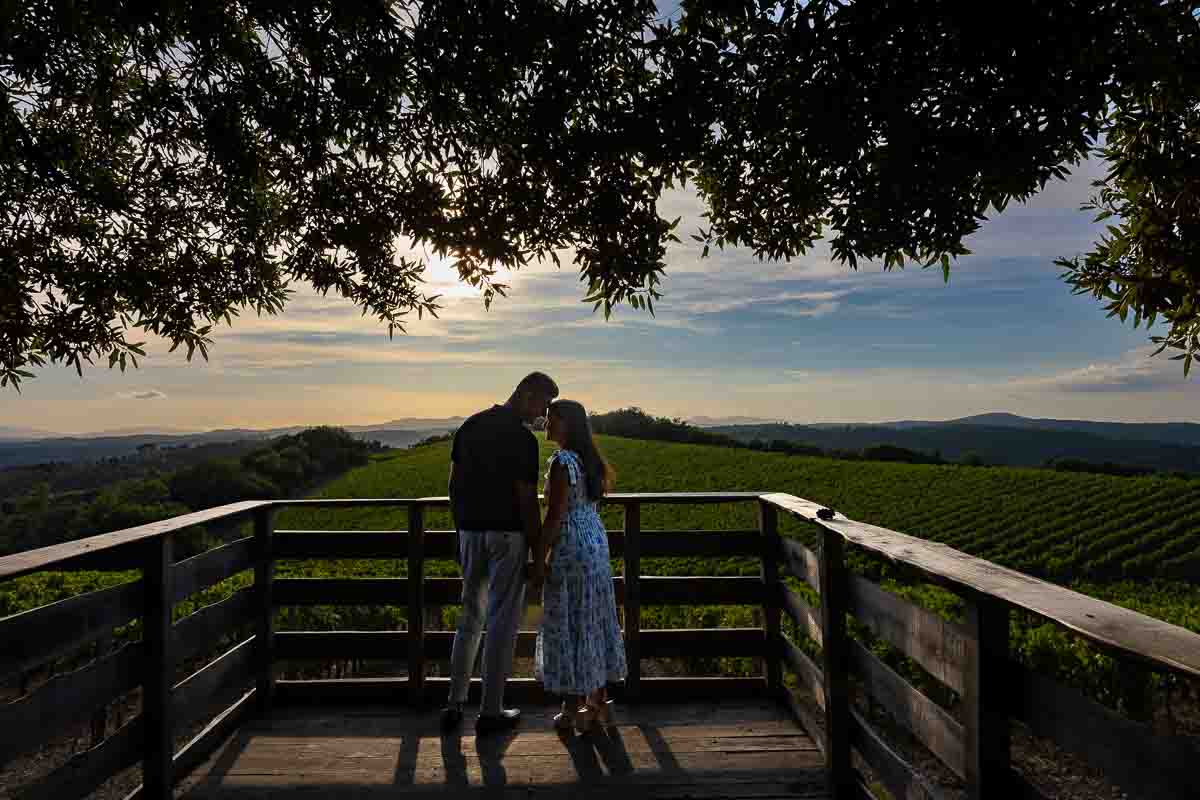 In Love in Italy during an engagement photoshoot