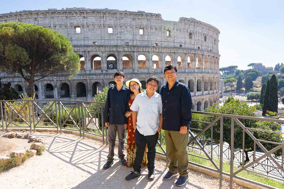 Final portrait photographed at the Roman Colosseum