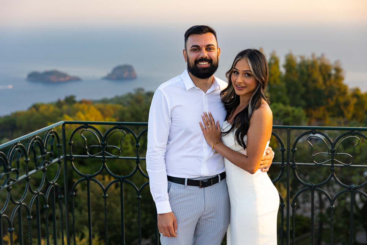 Engagement photo shoot in Piano di Sorrento Proposal photographer session