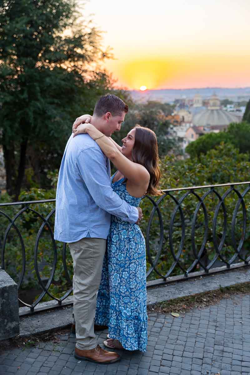 Couple engagement photo session in Rome