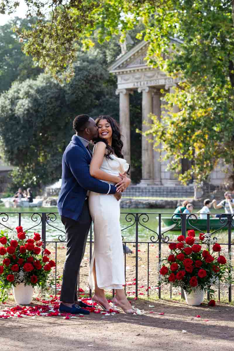 In Love in Italy during a couple photoshoot after a wonderful surprise engagement