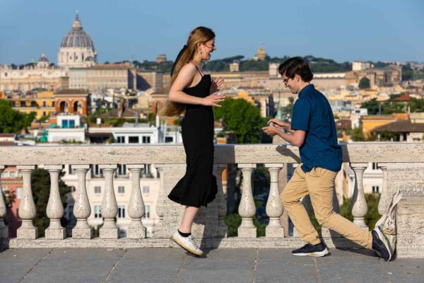 005-surprised-wedding-proposal Moment of joy and happiness after asking the Big question in Rome. Marriage proposal