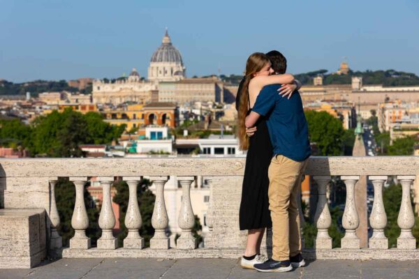 007-just-engaged-rome She said yes moment after the great surprise