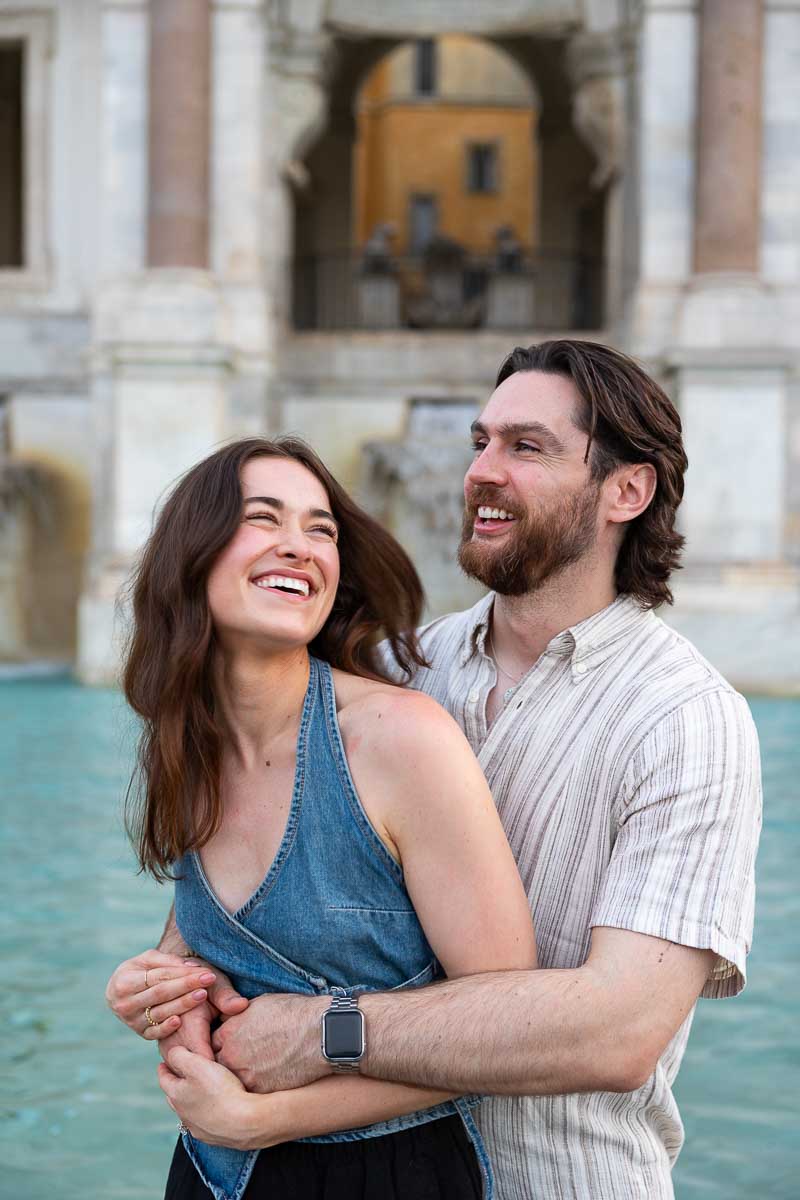 Couple close up having fun during their photography session