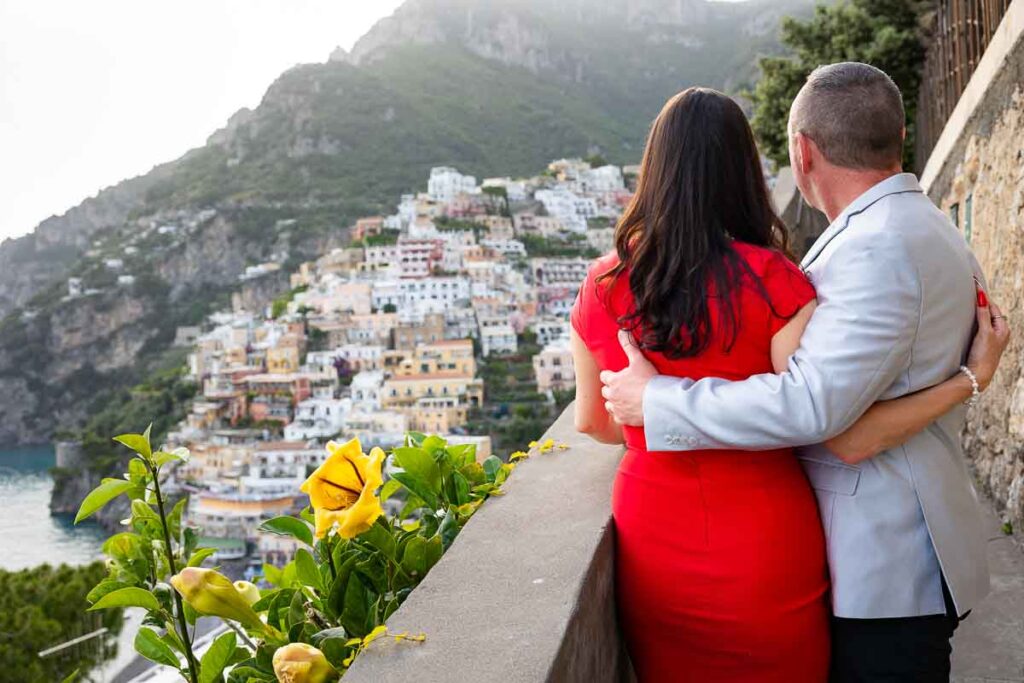 Lively and fun photo shoot in Positano Italy