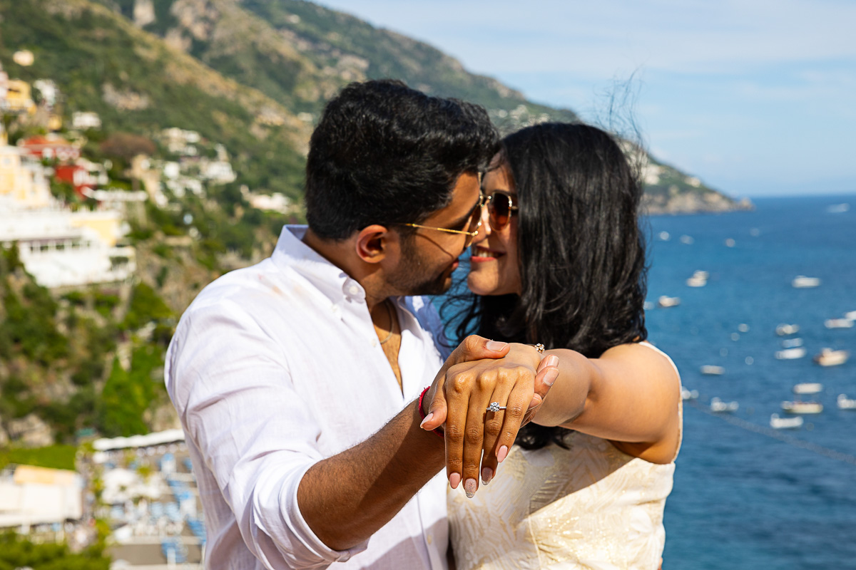 Engagement ring photography forefront