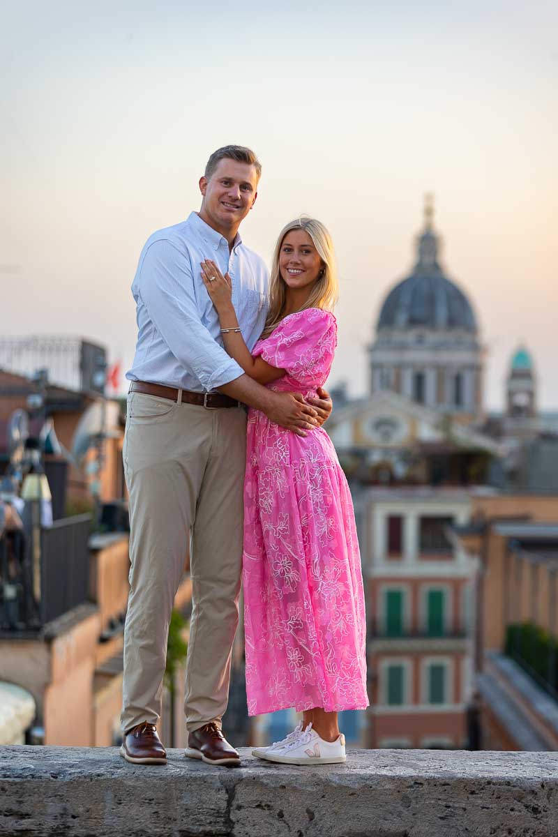 Final portrait picture taken in front of the roman skyline