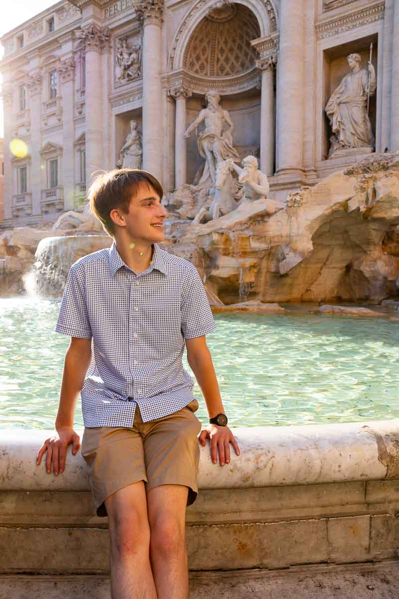 Senior pictures taken during a photoshoot in the ancient city