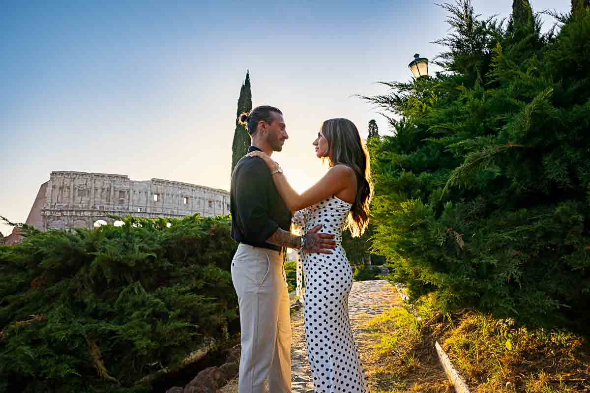 Engagement photo shoot Roman Coliseum