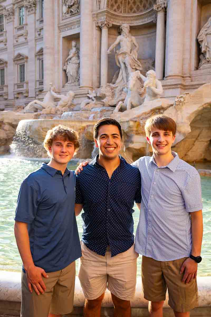 Group picture taken together in Italy in one of the most iconic locations