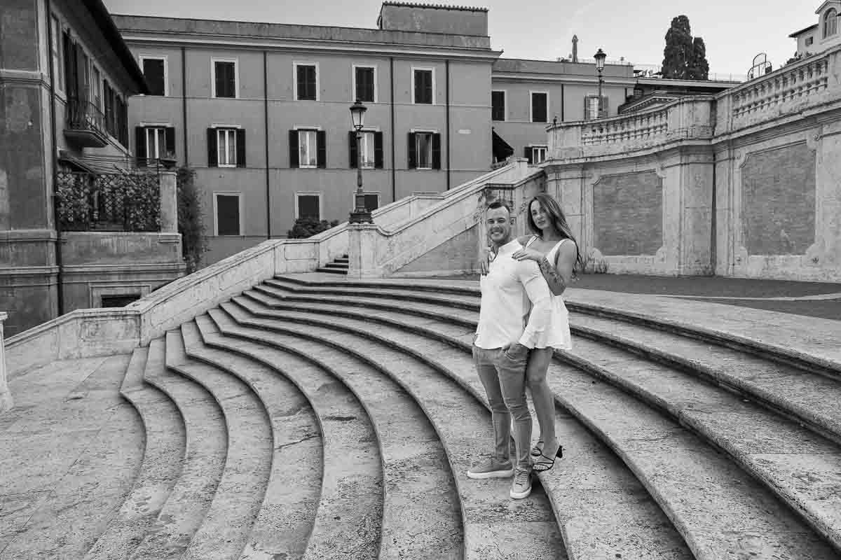 Taking pictures the steps viewed sideways creating an interesting geometrical photographic effect