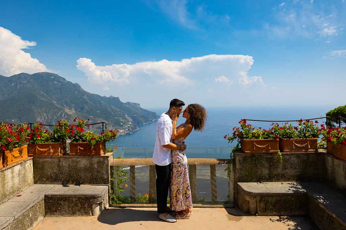 Couple portrait picture posed during engagement photography