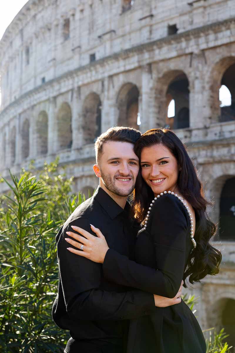 Roman Colosseum Photoshoot Italy during an early morning session with soft golden light