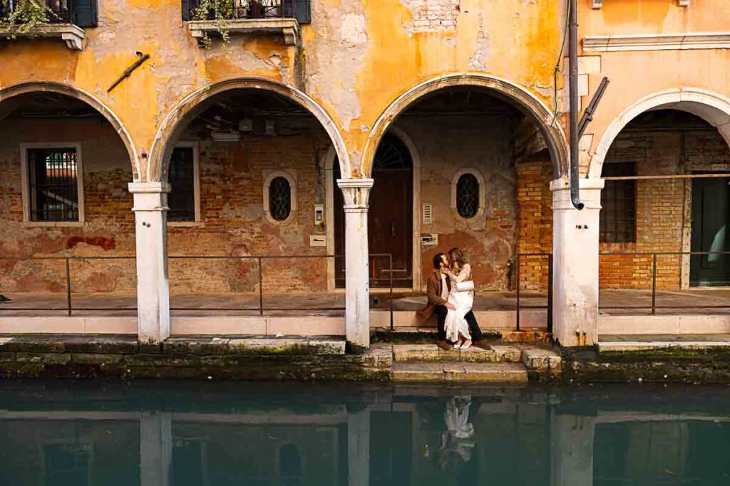 In Love in Italy during a couple photoshoot