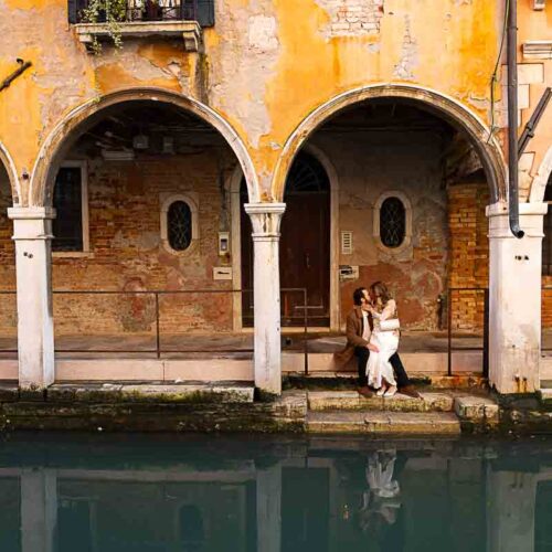 In Love in Italy during a couple photoshoot